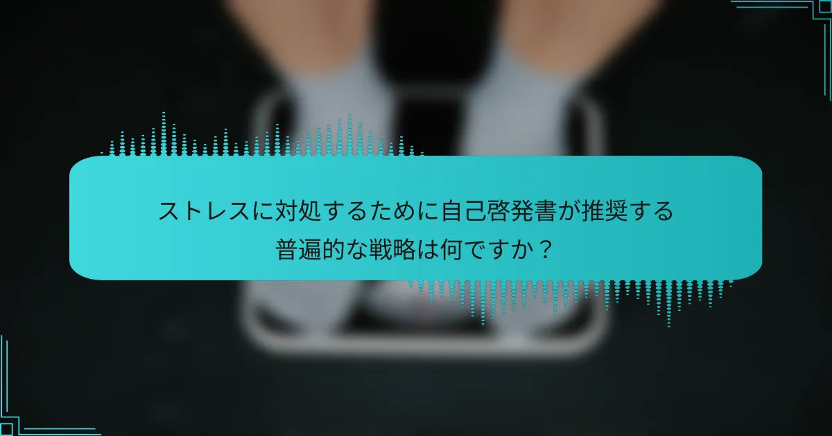 ストレスに対処するために自己啓発書が推奨する普遍的な戦略は何ですか？